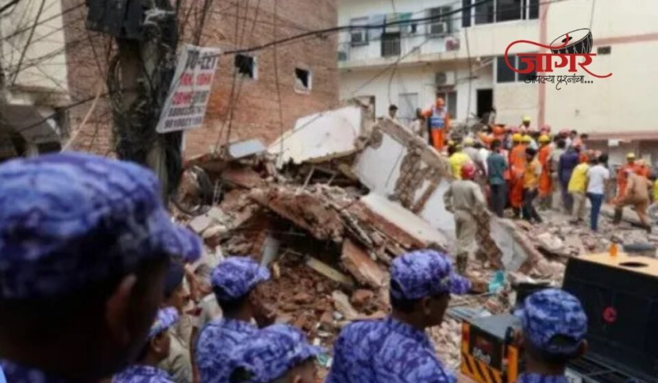दिल्लीतील सत्य निकेतनमध्ये भीषण दुर्घटना; 5 मजली इमारत कोसळून 6 ठार